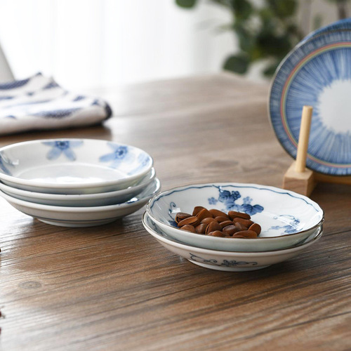 Washiba Kiyoku Bone Plate Japan Small Salad Plate Ceramic Small Fruit Plate Japanese Small Dishes Small Snack Plate Snack Plate