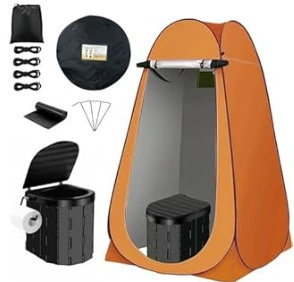 Kempinq və səyahət – Travel Folding Car Toilet - single-14m-window-orange-toilet-paper-hook-style-black-toilet