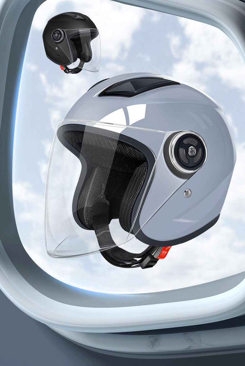 Electric Motorcycle Helmet for Men and Women, Universal Safety Helmet