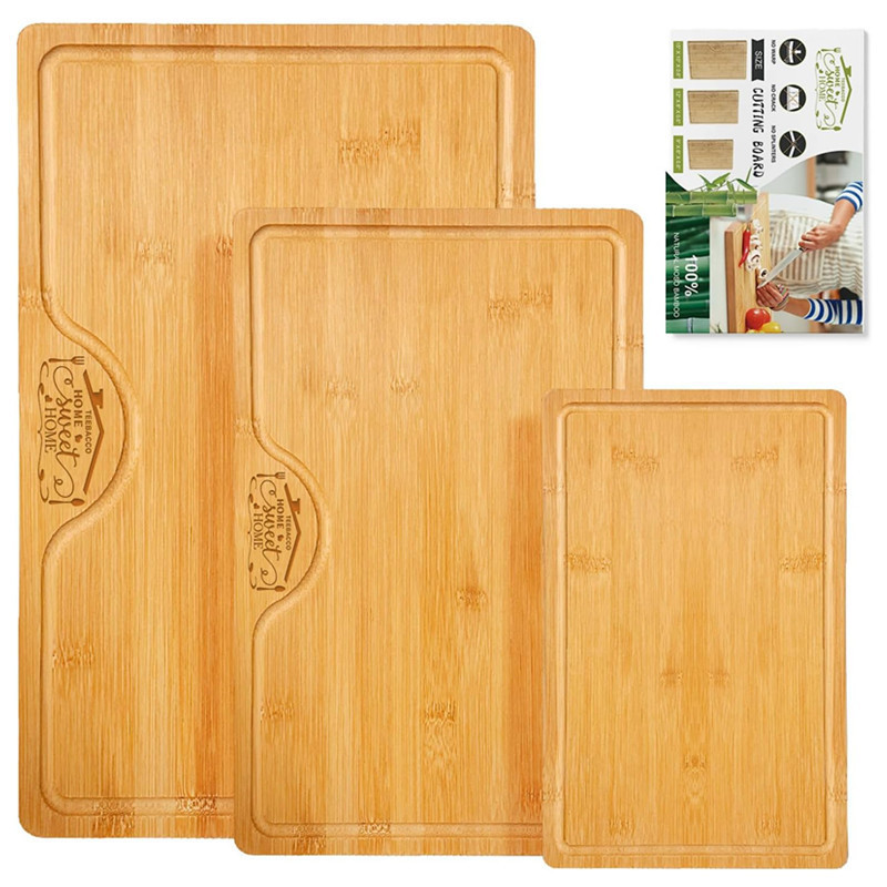 Amazon's New Chopping Board 3-Piece Kitchen Cutting Board with Drain Sink Nanzhu Classified Chopping Board with Customizable Logo