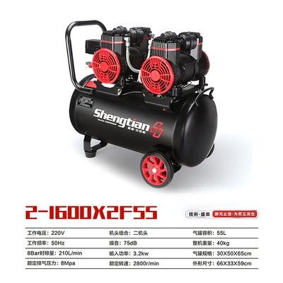 Silent Oil-Free Mini Air: Hava kompressorları - 2-1600-x2f-55-220v-single-phase-8bar