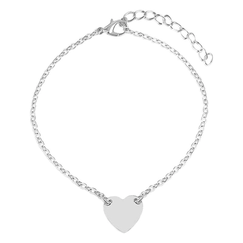 Европейская и американская внешняя торговля мода простой браслет в виде сердца на щиколотке 2 AliExpress Самые продаваемые Ручные украшения оптом по низким ценам