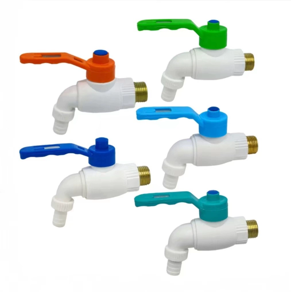 Foreign trade PPR water faucet ball valve high -quality plastic fast opening large flow riot durability 4 cents cold water faucet iron handle