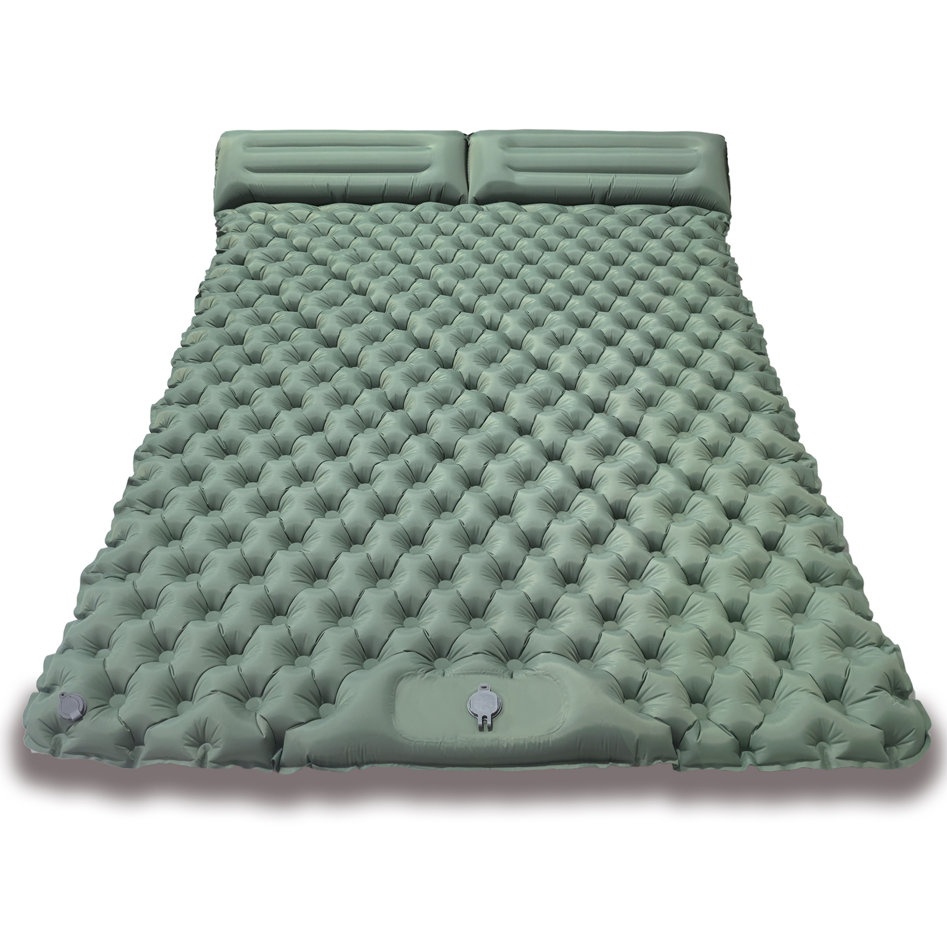 Outdoor Camping Inflatable Foot Press Mattress with Diamond-Shaped Tpu and Pillow, Self-Inflating in 3 Seconds