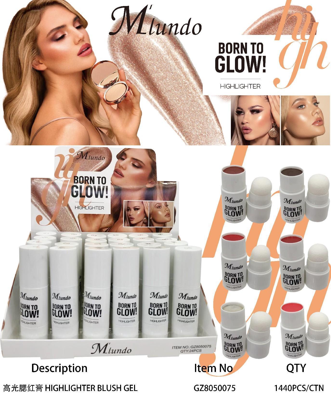 Nuevo Mlundo seis colores de alto brillo concelador blush sequinilla decolor óleo labial invisible barra de concelador maquillaje al por mayor