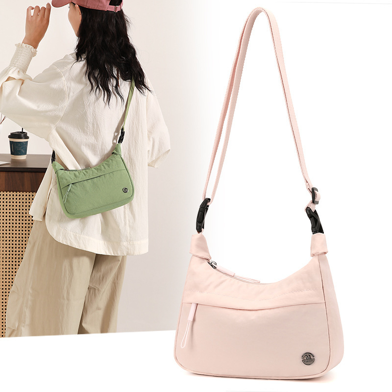 Trendy Lightweight Simple Crossbody Bag Multifunctional Versatile Nylon Tote Dumpling Bag Fashion Commuter Niche Shoulder Bag Trendy Lightweight Simple Crossbody Bag Multifunctional Versatile Nylon Tote Dumpling Bag Fashion Commuter Niche Shoulder Bag
