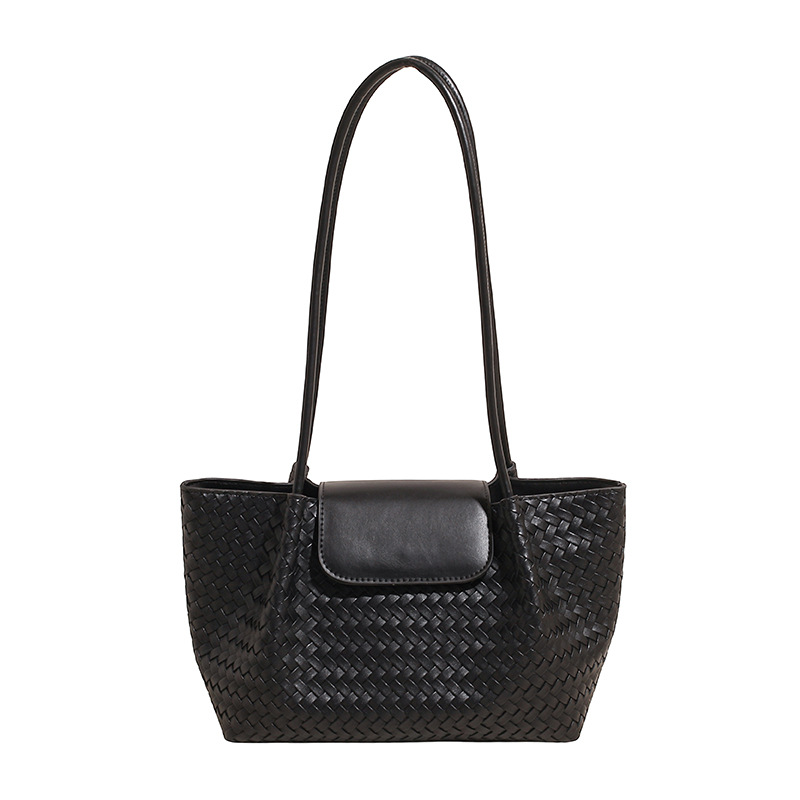 French Style Niche Woven Handbag For Women 2025 New Arrival Luxury Fashion Tote Bag For Work And Commuting - Thumbnail 8