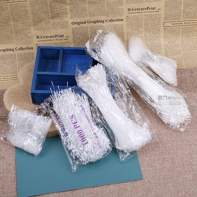 厂家定制吊牌线挂绳尖头圆头手穿针子母扣商标挂牌线服装辅料批发