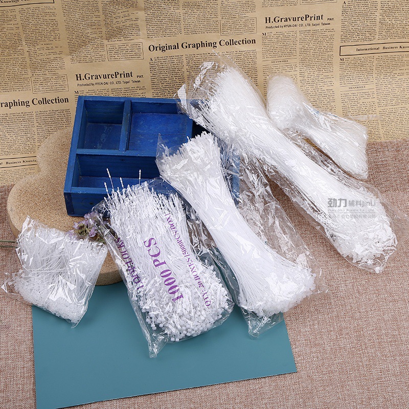 厂家定制吊牌线挂绳尖头圆头手穿针子母扣商标挂牌线服装辅料批发