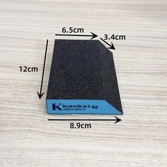 Single oblique edge sponge sand block trapezoidal sand brick oblique sandpaper wall corner putty double eyelid metal furniture grinding