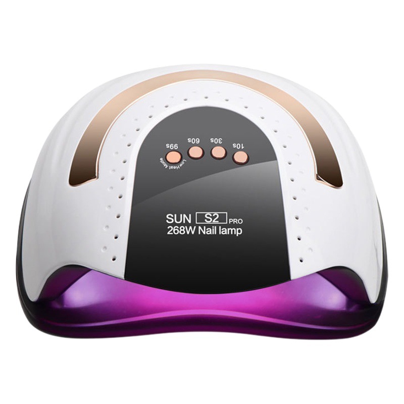 Nuevo modelo con mango, lámpara inteligente para uñas de 268W de alta potencia para fototerapia, lámpara de curado para salón de uñas de secado rápido para gel de esmalte de uñas transfronterizo.