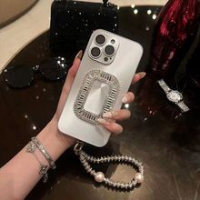 气质网红高端水钻手提炫彩适用苹果15promax轻奢iphone14手机壳潮