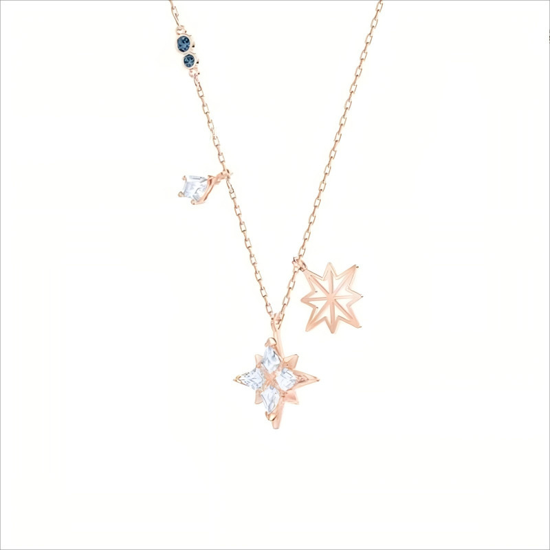 Shijia ネックレスペアバージョン悪魔の目ネックレススワロフスキーネックレス要素スマート白鳥鎖骨チェーンペンダント卸売|undefined