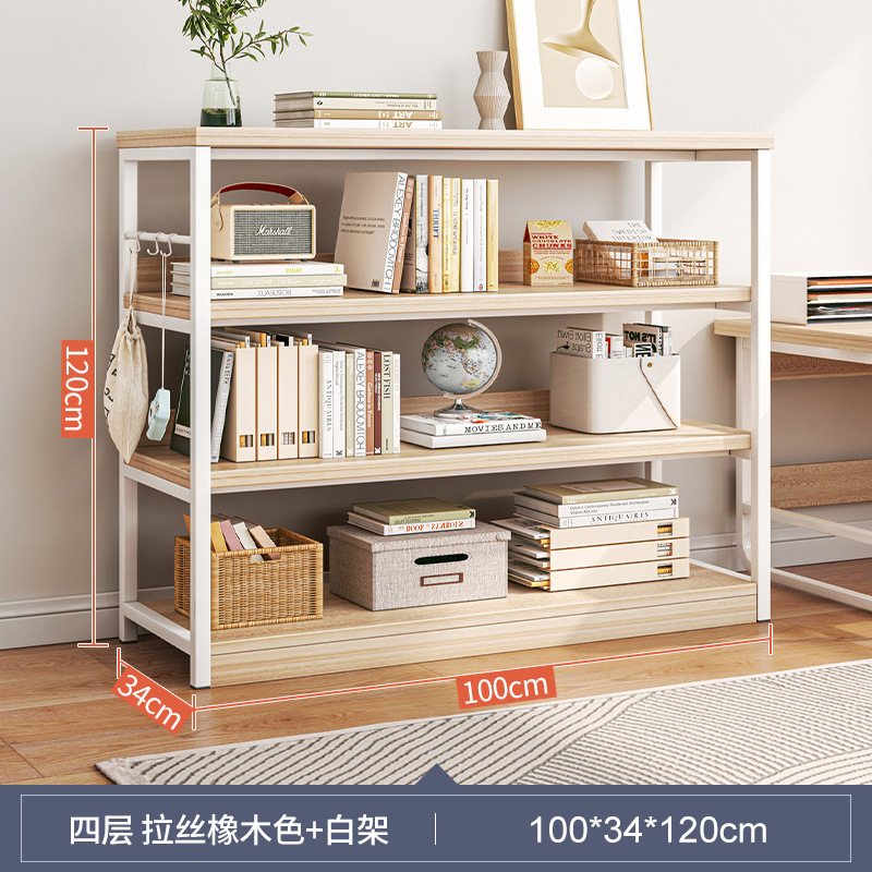 Estante de sala de estar Estante de piso Estante de almacenamiento multicapa Estante de exhibición para el hogar Estante de almacenamiento integrado contra la pared Gabinete bajo