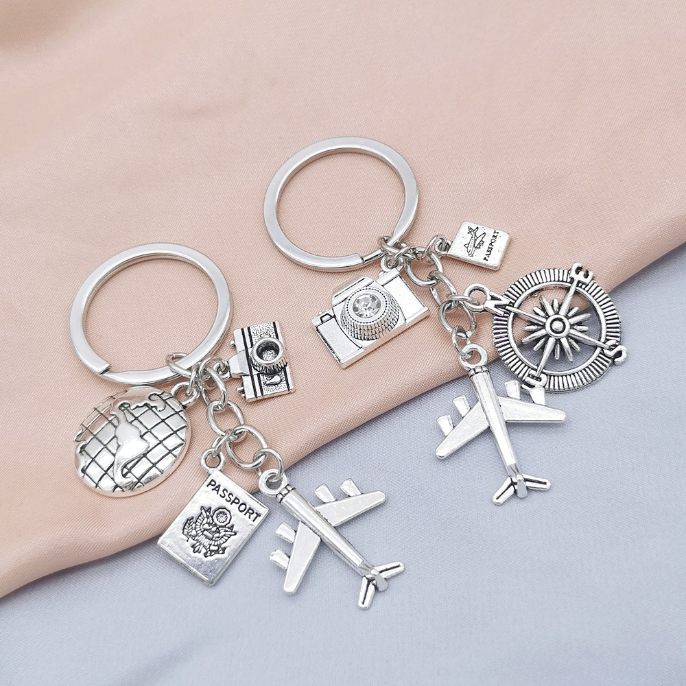Holiday, Daily, Street Occasion 1 Piece Casual Retro Simple Style Letter Alloy Plating Keychain