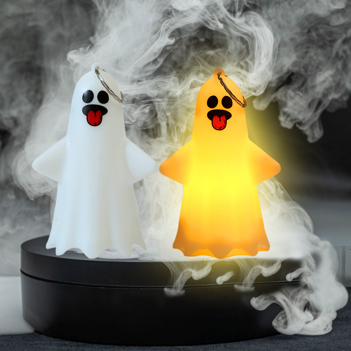 Halloween transfronterizo iluminado fantasma colgante decoración de Halloween fantasma fiestas accesorios iluminados