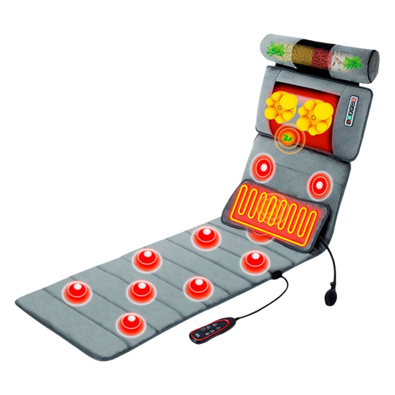 Colchón de masaje multifuncional amasado colchón eléctrico todo el cuerpo cintura espalda cadera cojín plegable entrega de una pieza