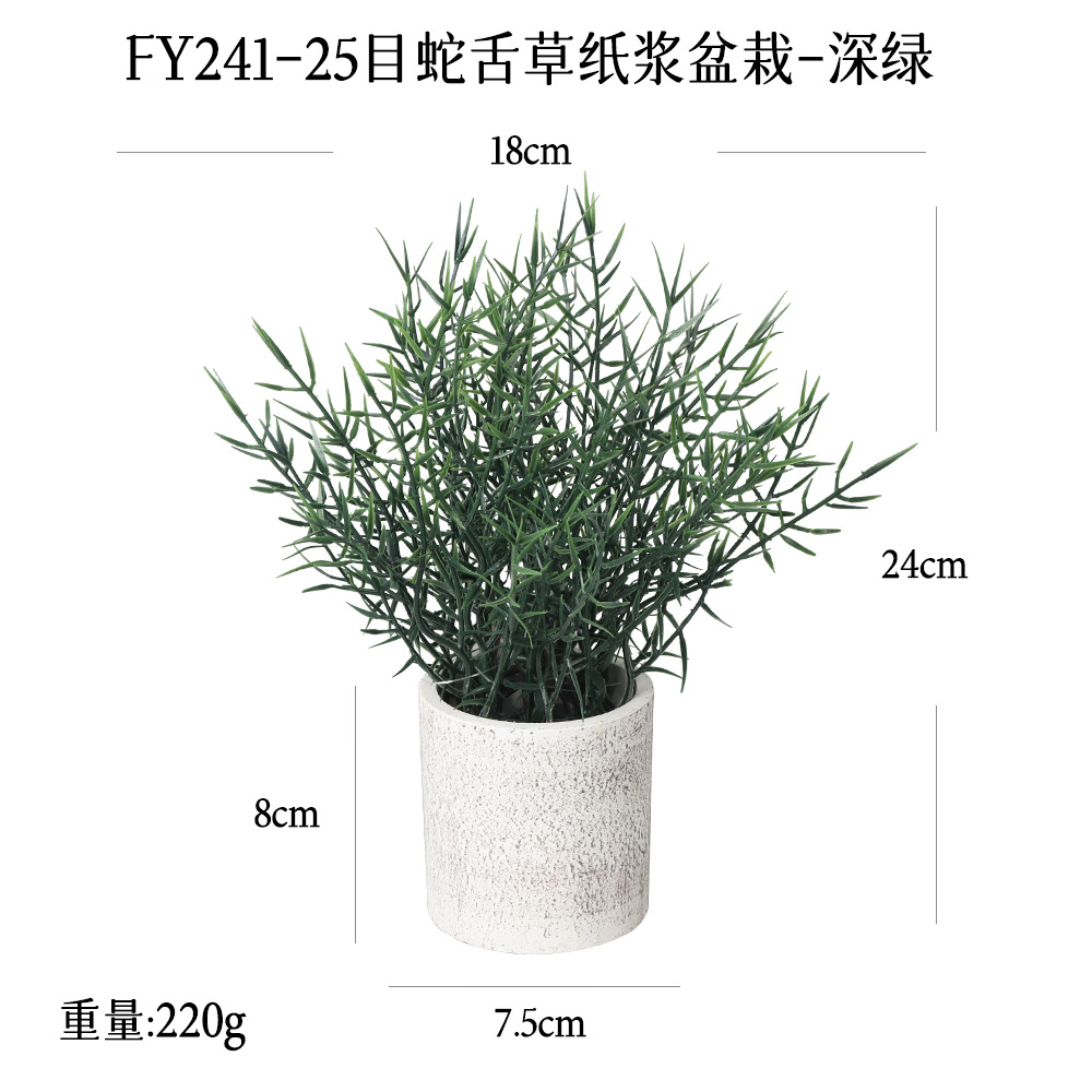 Más de 240 combinaciones populares de macetas con plantas verdes artificiales, decoraciones para el hogar, flores artificiales, bonsáis cilíndricos de pulpa de papel.