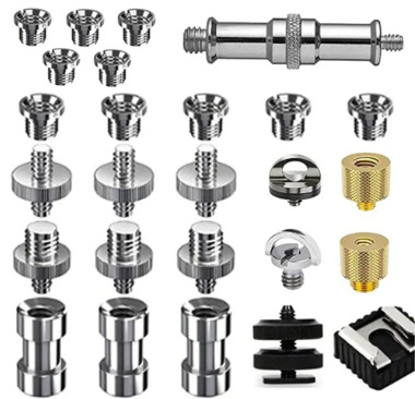 Accesorios de fotografía Juego de tornillos Tornillos de fotografía Juego de doble cabeza Juego de tornillos de conversión Tornillos de conversión de cámara