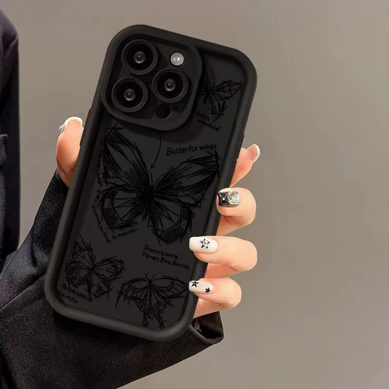Apple, совместимый с iPhone 16, матовый чехол для телефона, ручная роспись, 15