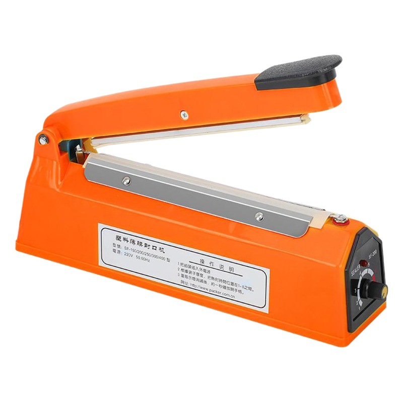 Máquina selladora de plástico para pasteles de luna y té, máquina selladora doméstica, mini máquina selladora manual de 20 cm, máquina para empacar bolsas de plástico
