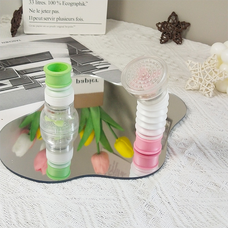 Kitchen Booster Showerhead Universal Faucet Sprayer Extender Filter Water-Saving Rinsing Nozzle Sink Water Gun