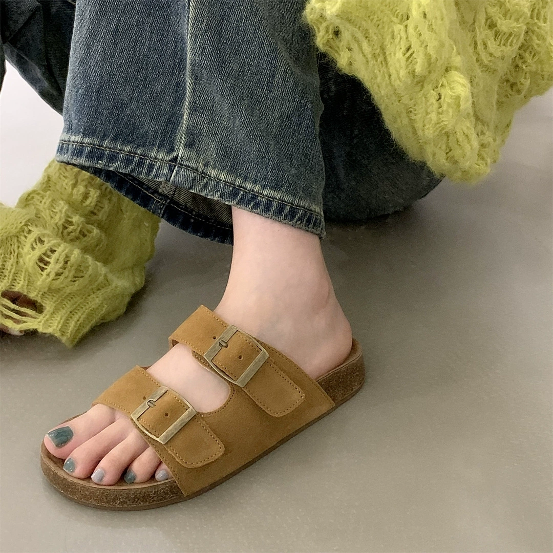 Платформенные сабо, обувь в стиле Birkenstock Boston, повседневные тапочки, подходящие для улицы, весенняя коллекция 2025, тренд сезона
