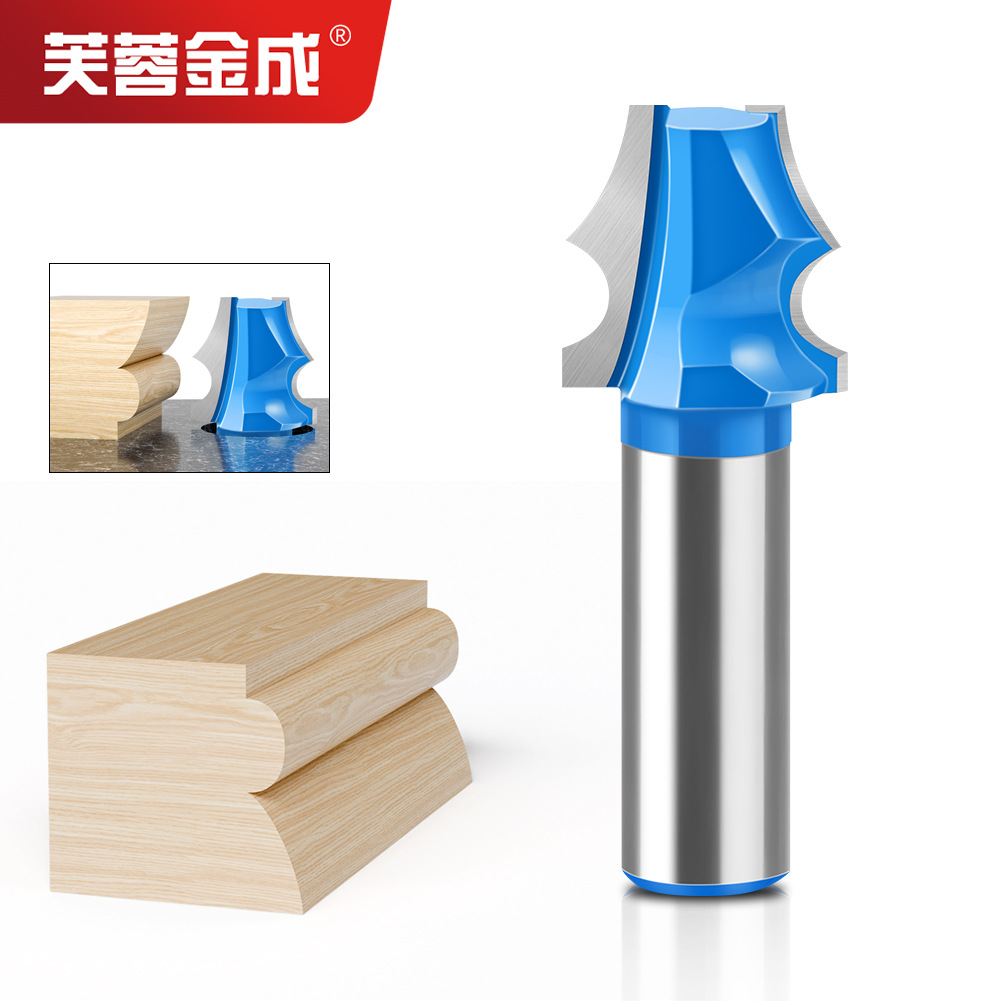 单珠平直刀拉线刀木工铣刀橱柜顶刀桌线刀吊顶线刀带R铣刀凸R刀