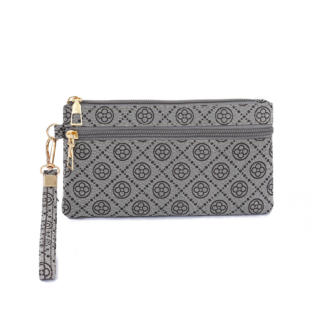 그레이 브라운 작은 사각형 프린트 [스타일 2]