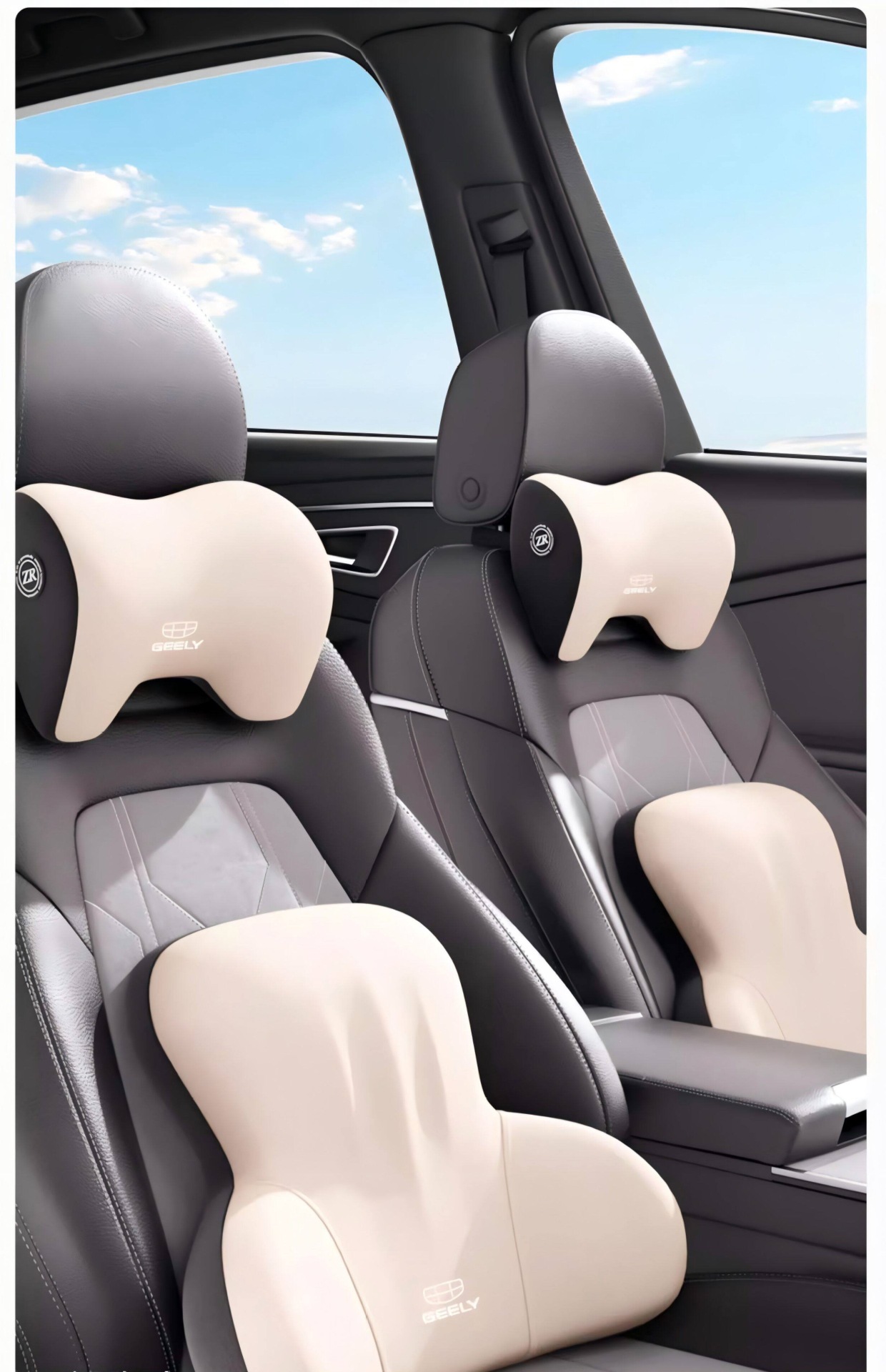 Geely car headrests for Xingrui, Xingyue L, Binyue, Cool, Emgrand, Vision, and Xingyuan, neck support pillows for car seats