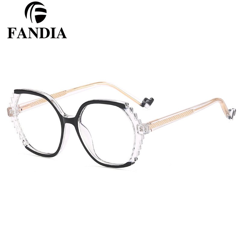 82097 nuevo comercio exterior transfronterizo europeo y americano marco grande TR marco CP insertar gafas de luz anti-azul se puede equipar con gafas de miopía para las mujeres