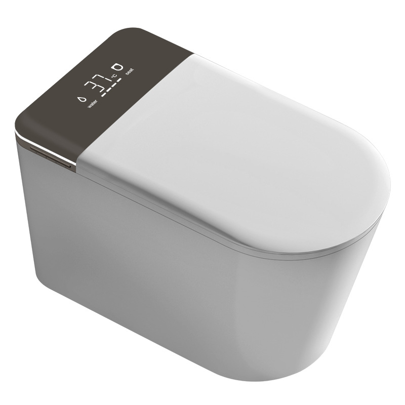 Inodoro inteligente totalmente automático para lavar el trasero del proyecto del hotel asiento de inodoro gris blanco puede optar por soportar transfronterizos