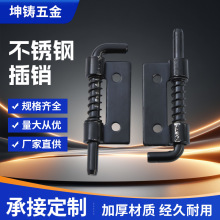 不锈钢弹簧插销 304材质防锈可焊接铁插销配电箱机箱柜门门窗铰链