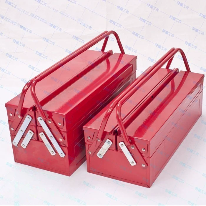 Нержавеющая сталь железный ящик для инструментов для домашнего ремонта автомобилей большой складной двухслойный трехслойный утолщенный ящик для хранения