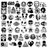 50 pieces of black and white 3-4