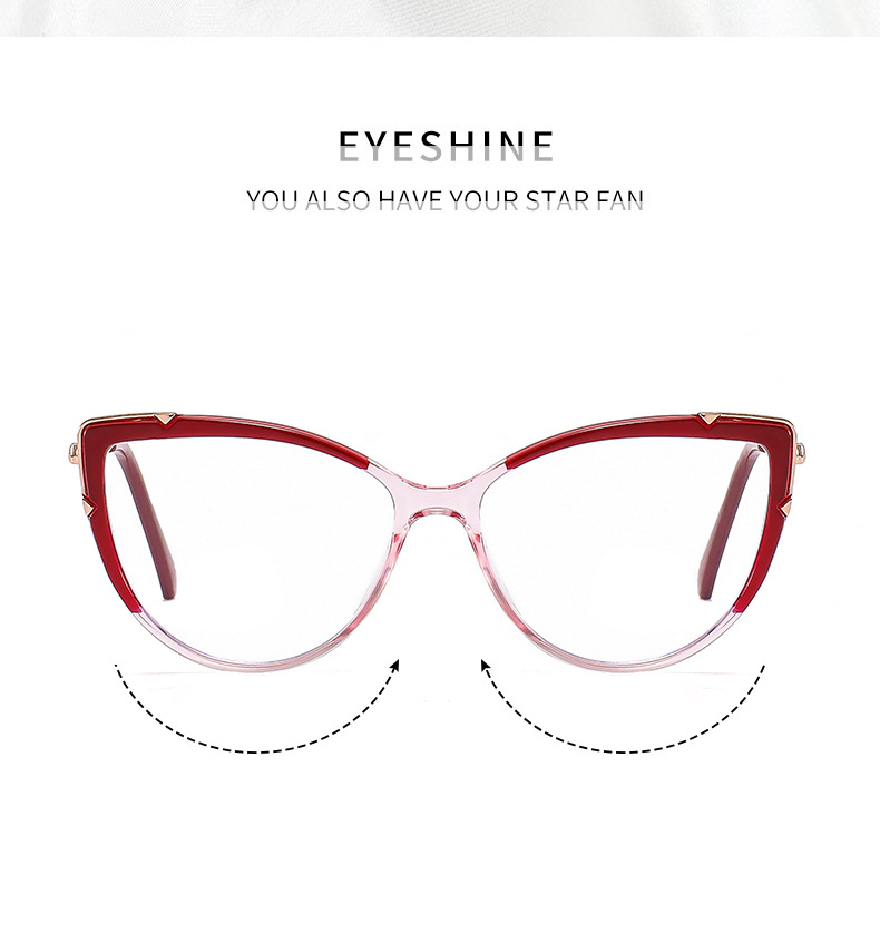 Fashion Color Block Ac Square Full Frame Optical Glasses display picture 2