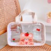 Cosmetic bag, handheld shoulder bag, capacious brand cute waterproof storage bag for traveling PVC