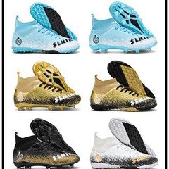 クロスボーダー高サッカーシューズロングスパイクFGスニーカー男女学生キャンパススポーツ人芝生トレーニングシューズ卸売