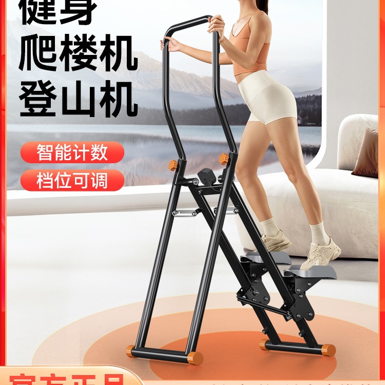 Multifunctional Stair Climbing Machine, Fitness Home Equipment, Climbing and Mountaineering Stepper, In-Situ Running Aerobic Stair Machine Artifact