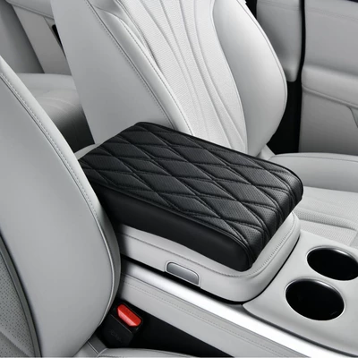 Car Armrest Box Pad Memory Foam Booster Pad Universal Armrest Pillow Central Armrest Box Cover Lengthened, Widened and Thickeneded