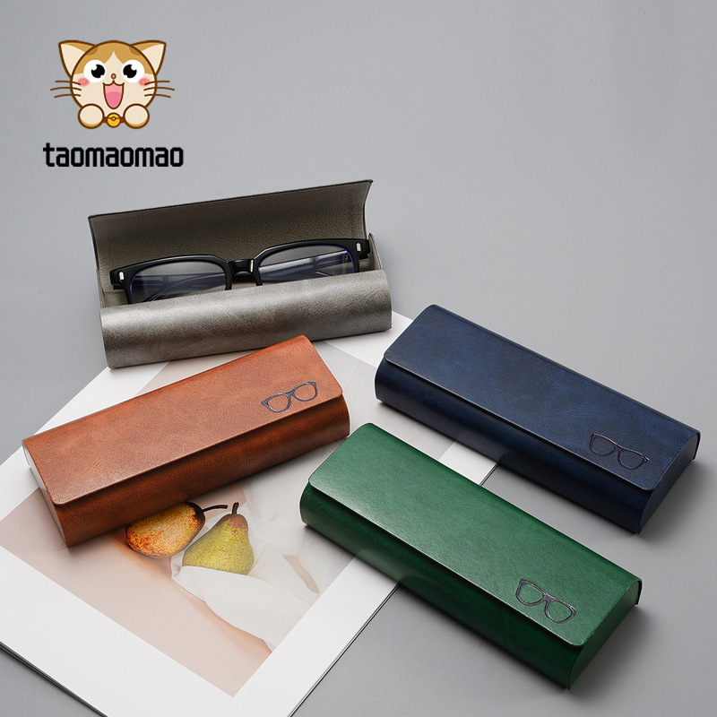 2025 new men's glasses pattern embellished glasses box suitable for various types of glasses high sense female mirror box wholesale