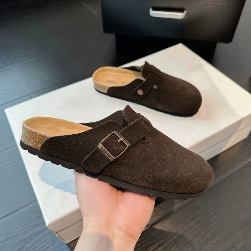 Покупные мужские и женские Birken обувь из натуральной кожи BK, лето 2025, новая толстая подошва, один стиль, обувь с пробкой для улицы