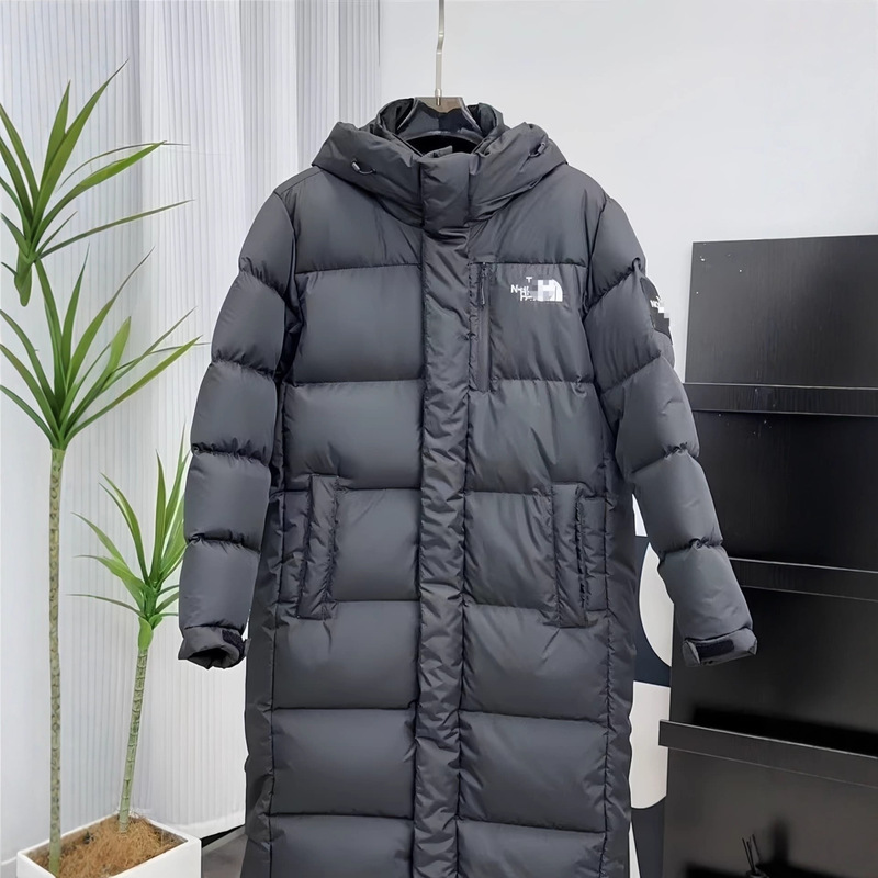 Putian Beijia extended-length, thickened down jacket, unisex, knee-length, waterproof, hooded outerwear, winter clothing, for cross-border sales Putian Beijia extended-length, thickened down jacket, unisex, knee-length, waterproof, hooded outerwear, winter clothing, for cross-border sales