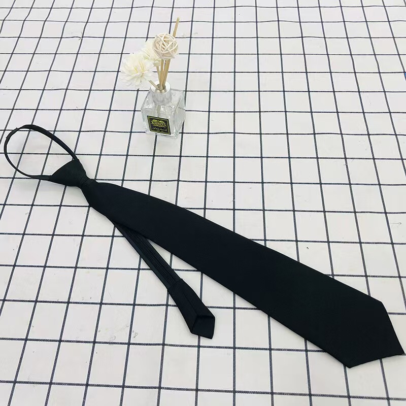 Black jk Tie Shirt Decoration Japanese College Style Lazy Men's Free Bow Tie Female Student Male dk Hand Tie
