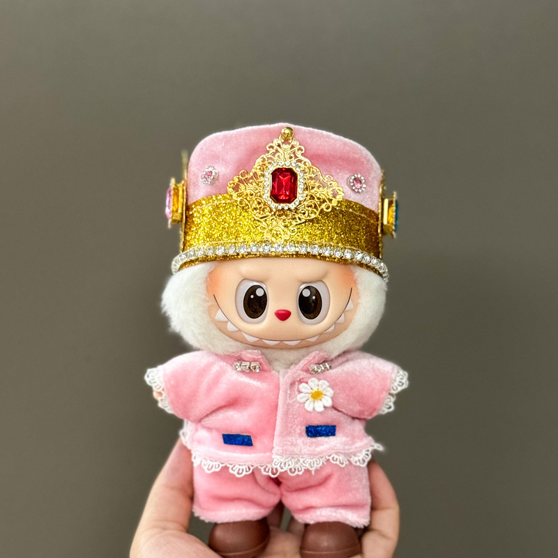 仅衣服适用拉布布娃衣一二三代labubu衣服17cm搪胶挂件公仔套装|undefined