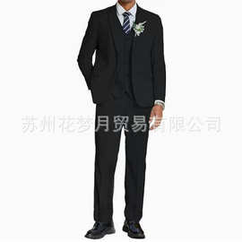 男式三件套西装休闲气质西装夹克套装适合婚礼商务修身套装