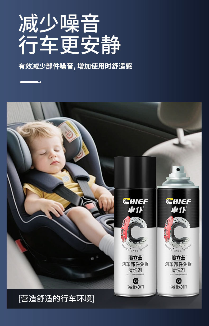 Car Brake Parts Cleaning Agent Without Disassembly, Brake Disc System Noise Eliminator, Disc Brake Caliper Lubricant