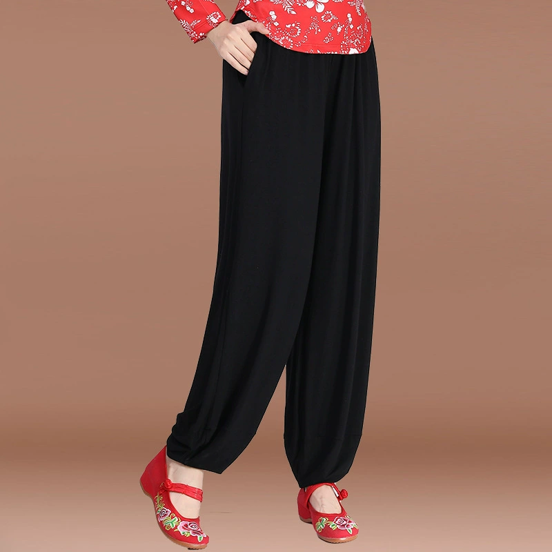Новые весенние и летние осенние национальные стили однотонные шаровары