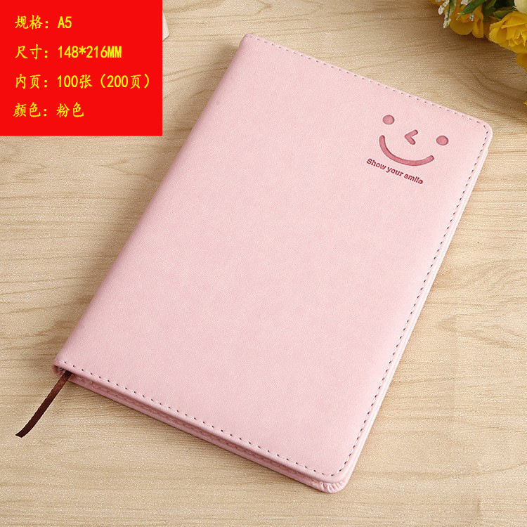 Cutie coreano sonriente cuaderno papelería mini larga cuaderno de notas portátil puede DZLOGO