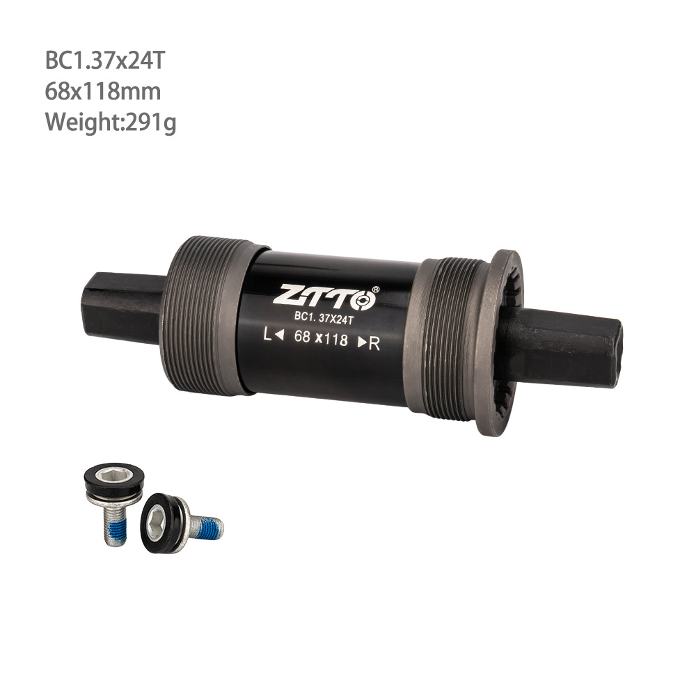 Bicicleta de carretera plegable de montaña ZTTO, eje cuadrado universal, eje central, cojinete, 68mm con tornillo impermeable